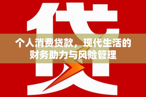 邛崃个人消费贷款，现代生活的财务助力与风险管理