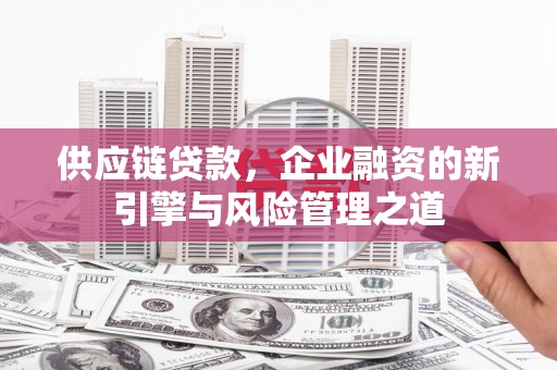 邛崃供应链贷款，企业融资的新引擎与风险管理之道