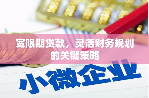 邛崃宽限期贷款，灵活财务规划的关键策略