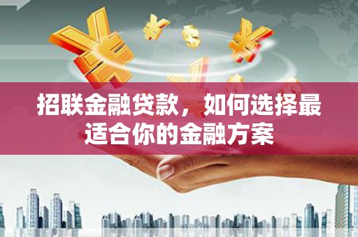 邛崃招联金融贷款，如何选择最适合你的金融方案