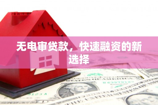 邛崃无电审贷款，快速融资的新选择