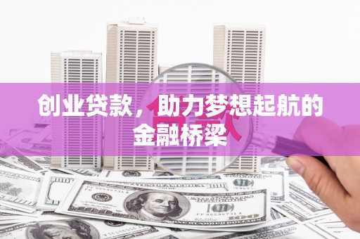 邛崃创业贷款，助力梦想起航的金融桥梁