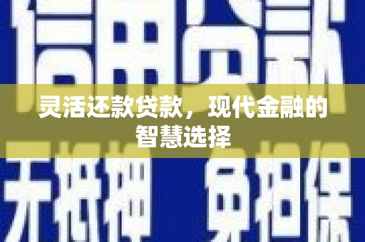 邛崃灵活还款贷款，现代金融的智慧选择
