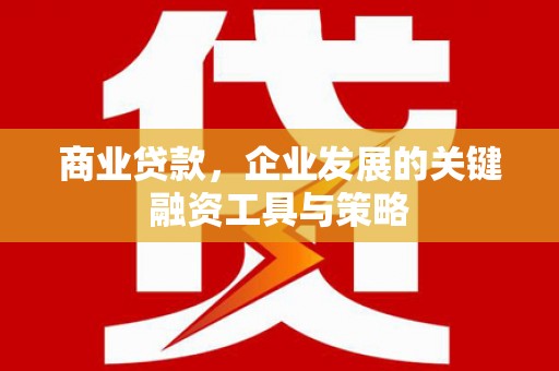 邛崃商业贷款，企业发展的关键融资工具与策略