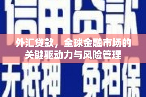 邛崃外汇贷款，全球金融市场的关键驱动力与风险管理
