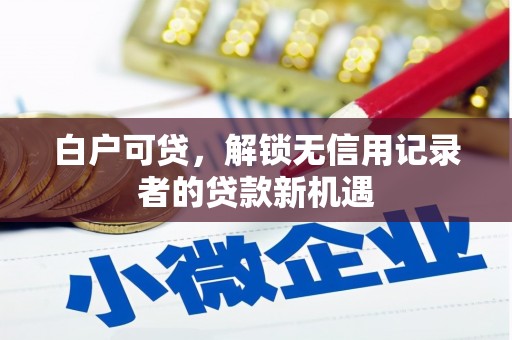 邛崃白户可贷，解锁无信用记录者的贷款新机遇