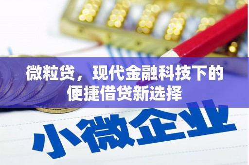 邛崃微粒贷，现代金融科技下的便捷借贷新选择