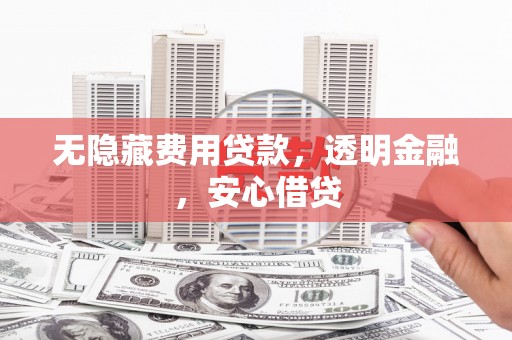 邛崃无隐藏费用贷款，透明金融，安心借贷