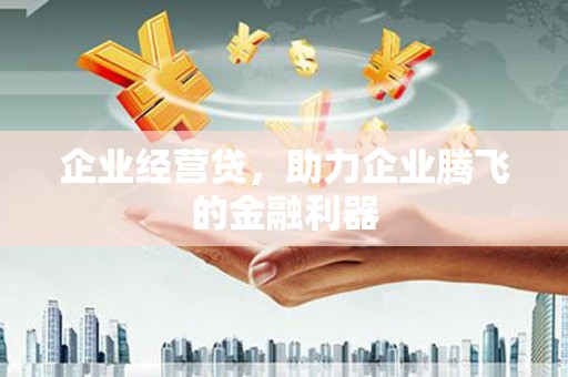 邛崃企业经营贷，助力企业腾飞的金融利器