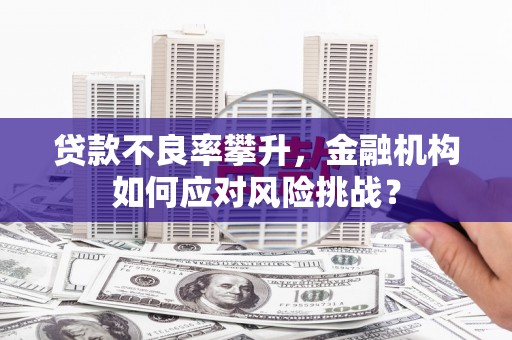 邛崃贷款不良率攀升，金融机构如何应对风险挑战？