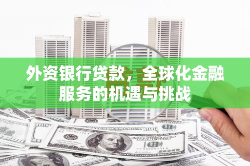 邛崃外资银行贷款，全球化金融服务的机遇与挑战