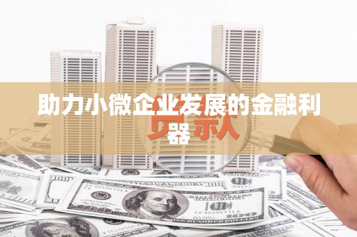邛崃助力小微企业发展的金融利器