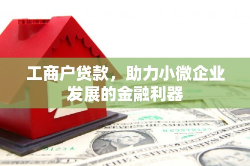 邛崃工商户贷款，助力小微企业发展的金融利器
