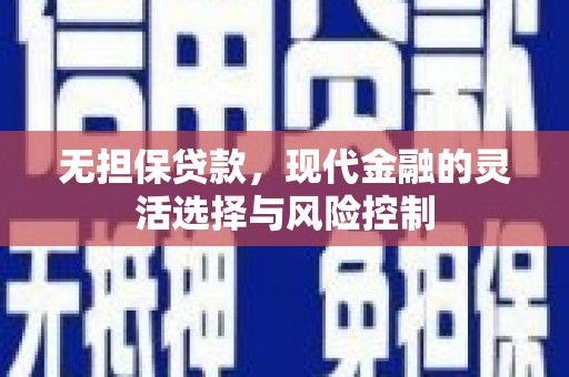 邛崃无担保贷款，现代金融的灵活选择与风险控制