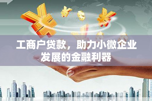 邛崃工商户贷款，助力小微企业发展的金融利器