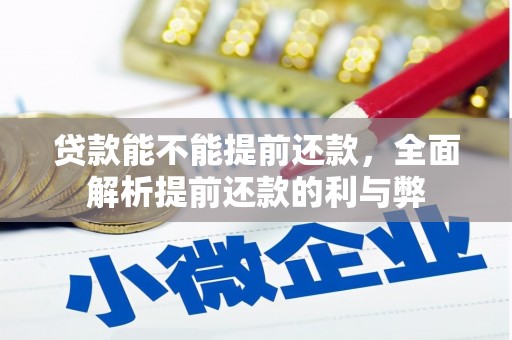 邛崃贷款能不能提前还款，全面解析提前还款的利与弊