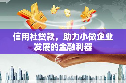 邛崃信用社贷款，助力小微企业发展的金融利器
