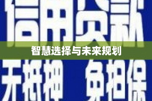 邛崃智慧选择与未来规划