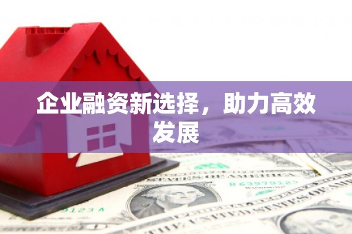 邛崃企业融资新选择，助力高效发展